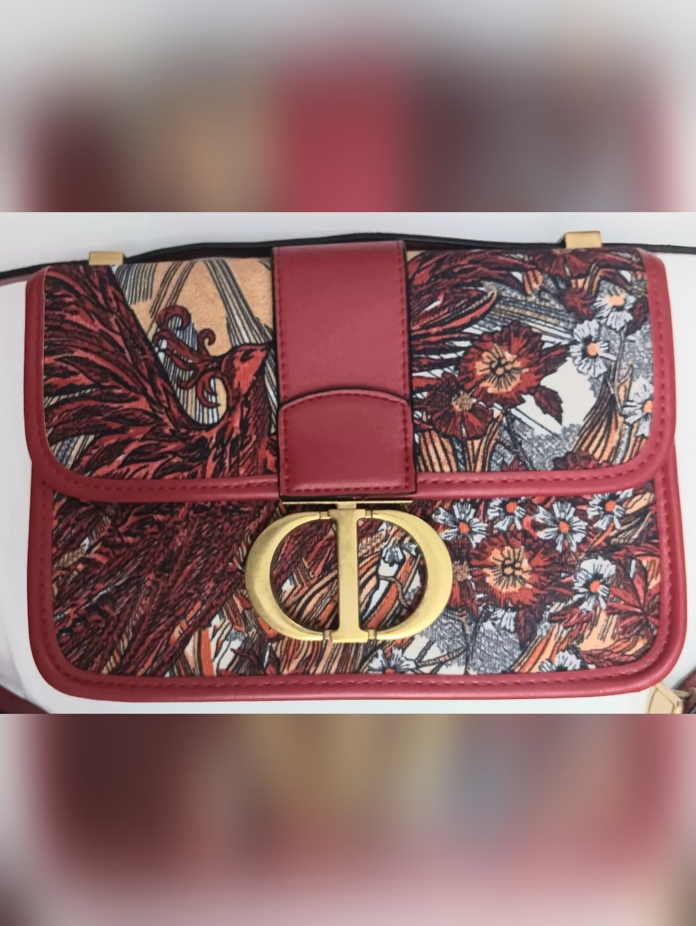 Christian Dior EUC 30 Montaigne Phoenix Calfskin Jaquard Bag- Origional Dustbag